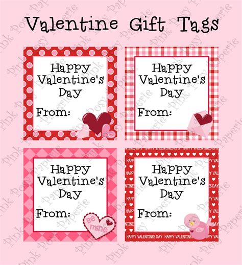 Valentines Day Tags Printable Free